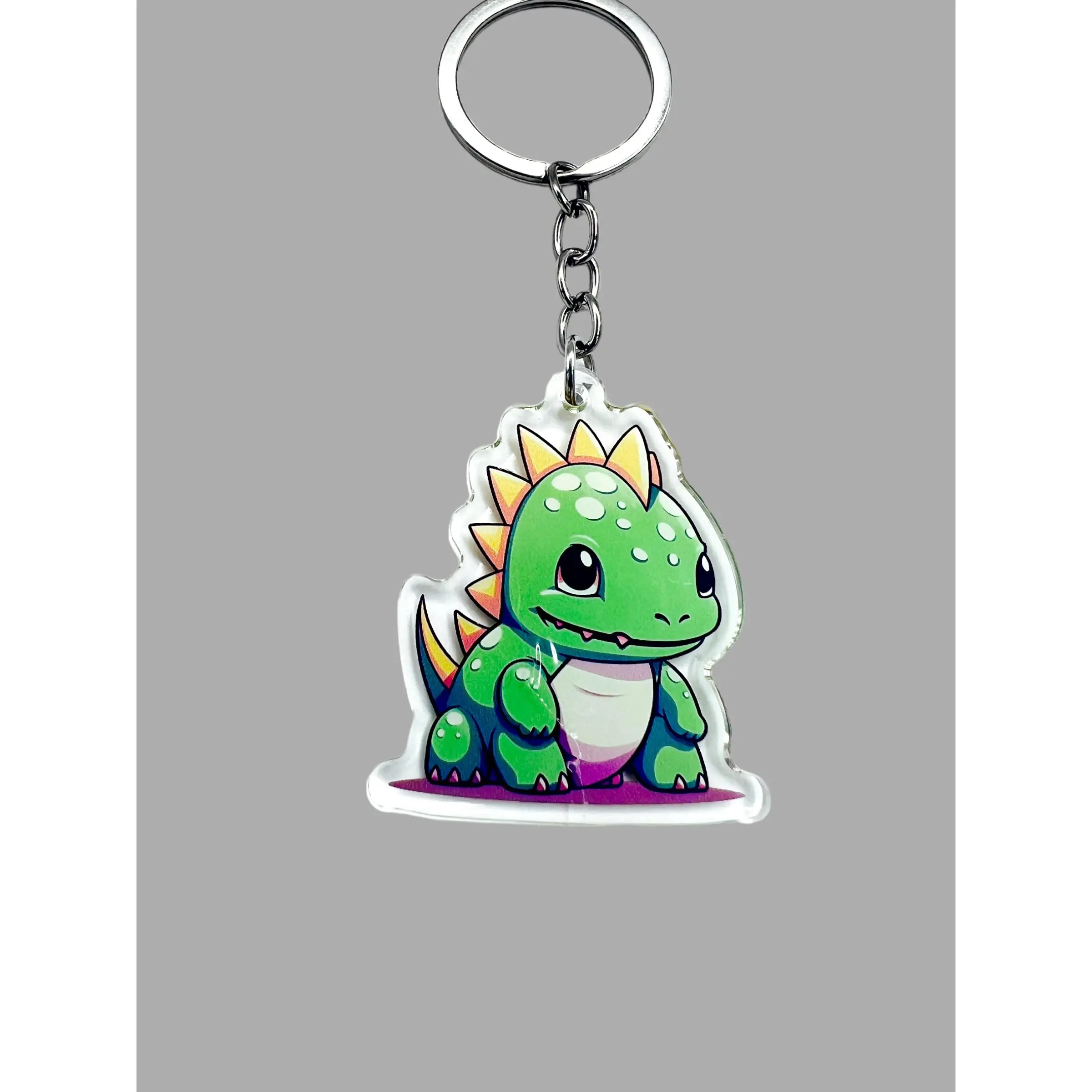 Stegosaurus  Kawaii  Dinosaur Wildlife  Acrylic Keychain