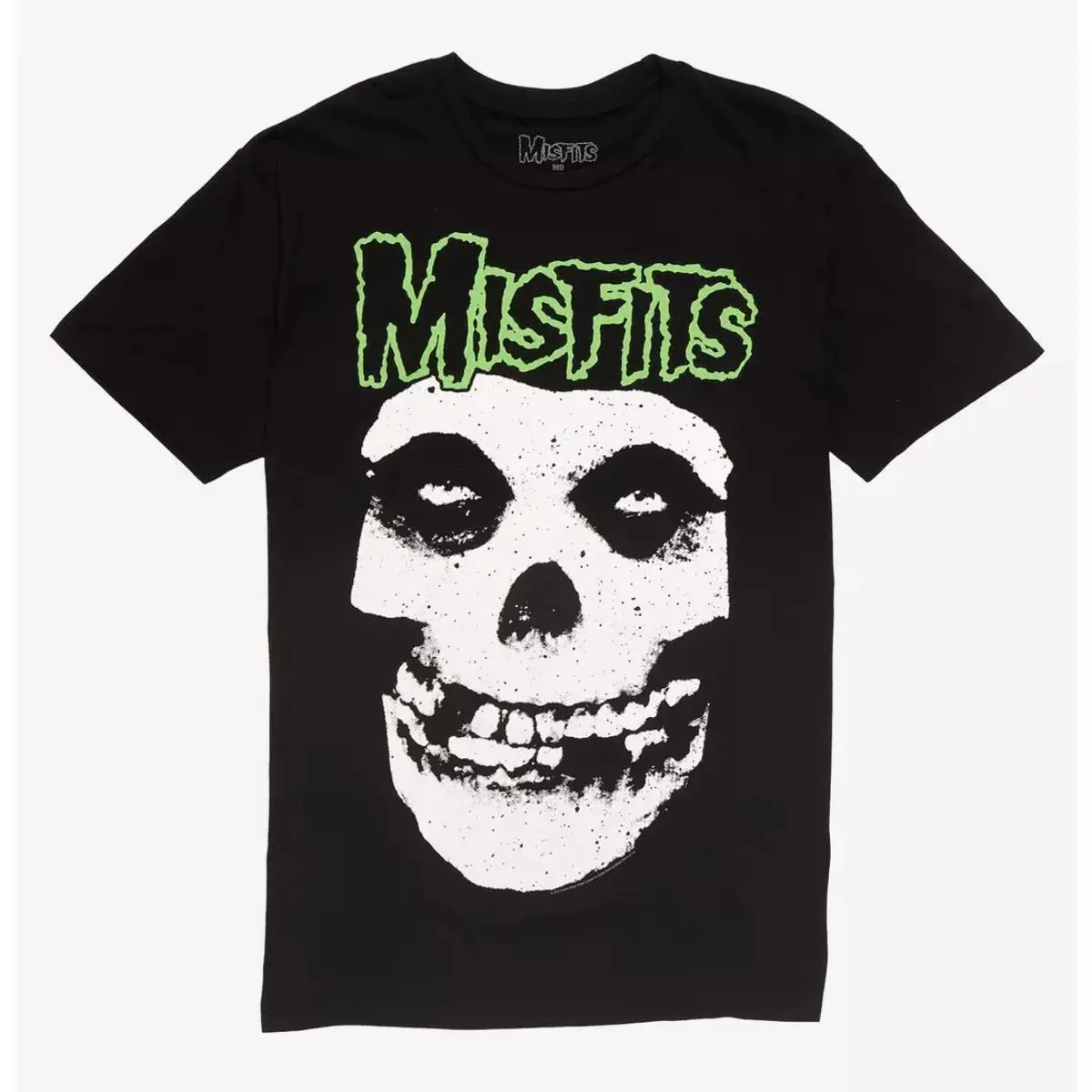 Women's Skull Graphic Short-Sleeve Crewneck T-Shirt - Breathable Cotton-Spandex Fabric Top, Solid Streetwear Style for Pairing with Jeans or Leather Jacket
