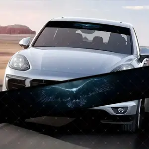 Eagle Flying Car Windshield Sticker, Decorative Vinyl Decal, Scratch Cover Waterproof UV Protection, Fits All Cars, Qm-88688