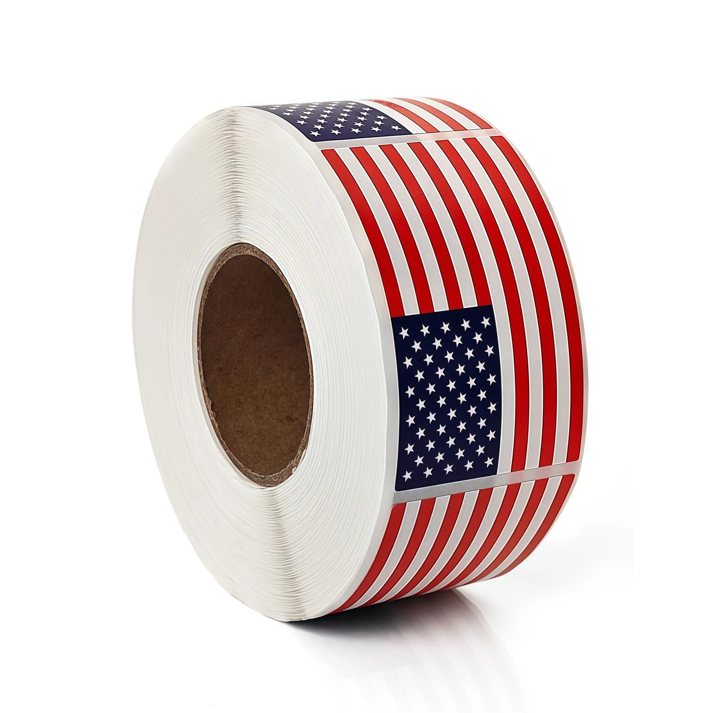 500 American Flag Sticker Rolls, Sticker Sheets, Self Adhesive Decorative Stickers, Patriotic Usa Decals for Memorial Day & July 4th, Easy Peel, Durable, Vibrant Colors