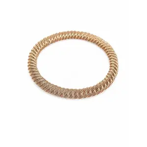 Elegant Gold Coil Bracelet – Minimalist Stretch Bangle for Everyday & Gift