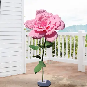 Giant Flowers for Decoration Artificial Peony Flower Head Large Fake Flower for Background Wedding Stage Party Decor