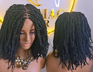 Kinky Twist synthetic braided wig for classic ladies. Lightweight, comfortable, stylish, and easy to wear. Perfect for everyday wear, church, work, parties and special occasions. Get a natural braided look without salon stress.