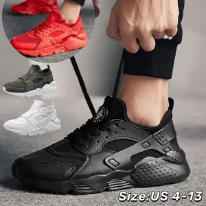 Men/Women Leather Walking Shoes  Athletic Running Sneaker Walking Non-Slip Runner Black Retro Thick-Sole  Sneakers workout new fashion matching steel toe safety work shoe addict casual comfortable sport skate shoe(Rain Shoes & Covers)