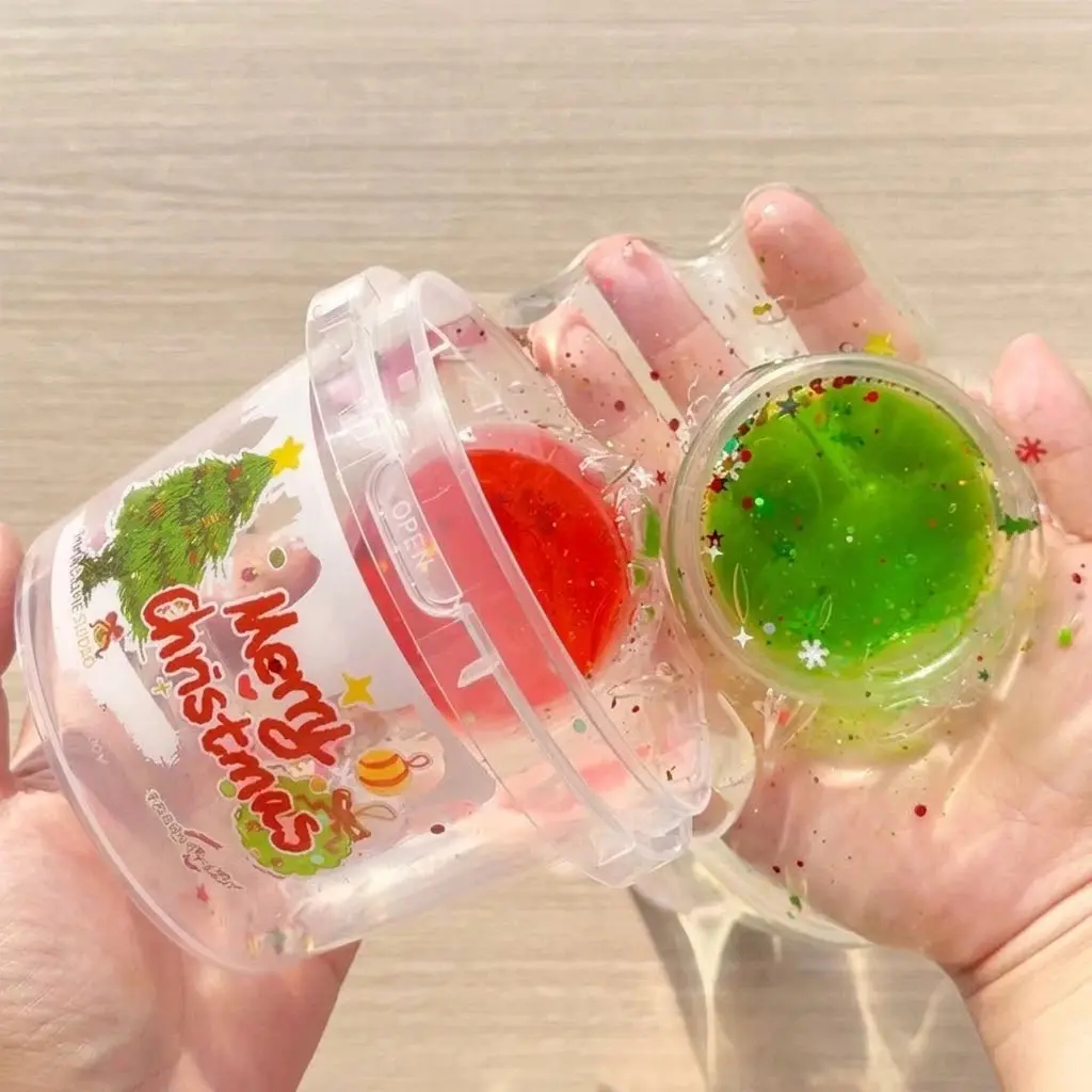 Slime Therapy Premium Christmas-Themed Slime, Unisex 12+ Years, 3 Styles (Tree, Candy Cane, Eve Frost), 500ml Scented, Fascia-Like Texture, Oddly Satisfying Sensory Activities ASMR Stress-Relief Fidget Toy (Toys & Hobbies)
