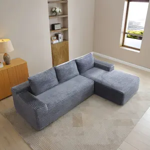 【Sub 1 packages】Niccae 97'' Modular Sectional Sofa, Cloud Sectional Couch with Deep Seat, Modern Modular L-Shape Sofa Couch with Chaise,Upholstered Couches for Living Room Bedroom,No Assembly