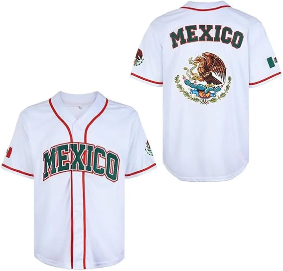 Men's Mexico Eagle Jersey Hip Hop Baseball Jersey, Sport Shirt, Gift For Men
