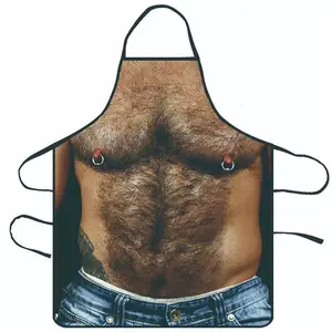Novelty Cooking Apron, Creative Funny Printed Waterproof Kitchen Apron for Cooking, Ideal Gift for Home Use For Men