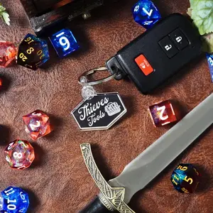 Thieves Tools Acrylic Keychain with Keyring Attachment and Black Design