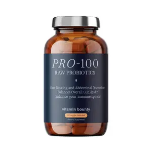 Vitamin Bounty Pro-100 Probiotic - 100 Billion CFU, 13 Strains, Immune & Gut Health Support, Delayed-Release, 60 Capsules