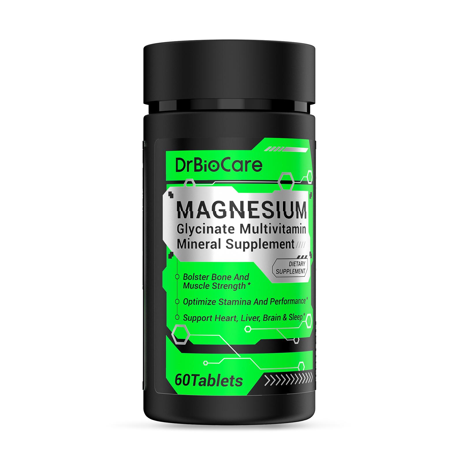 DrBioCare Men's multivitamins Magnesium Glycinate, Contains Ashwagandha, Vitamin d3, Vitamin C, Turmeric ,Milk Thistle,C