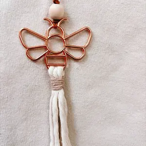 Bumblebee Car Charm - Boho Essential Oil Diffuser with Bee Design and Tassel