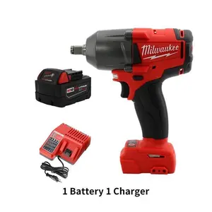 Milwaukee 18V 12.0Ah Cordless Electric Wrench Brushless Impact Wrench 800N.M for Woodworking with 1 Battery 1 Charger