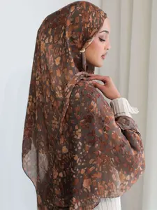 Fashionable Long Bohemian Scarf Wrap Shawl for Women, Casual All over Print Headscarf, Daily Wear Clothing Accessory Gift, Turban Hijab