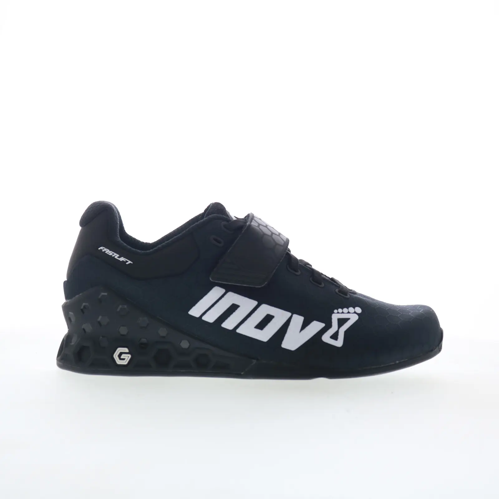 Inov-8 Fastlift Power G 380 Mens Black Canvas Athletic Weightlifting Shoes