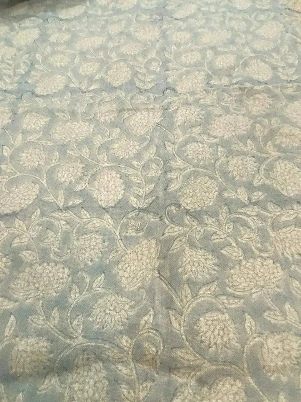 Destiny Cotton Block Print Fabric by the Yard