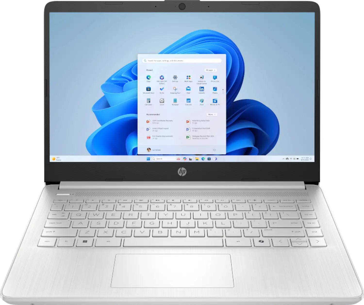 HP 14" Portable Laptop Student Computer, Intel N150 Processor, 4GB LPDDR5 RAM, 128GB UFS Storage, HD Anti-Glare Display, Windows 11 Home, Wi-Fi 6, SD Card Reader, EPEAT Gold