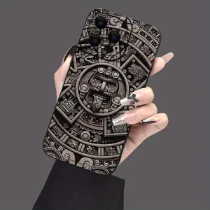 Stylish Aztec King Pattern Graphic Phone Case for IPhone 16 Pro Max 15 Pro 14Plus 13 12 11 X/XS XSMAX Silicone Back Cover Shockproof Anti-slip