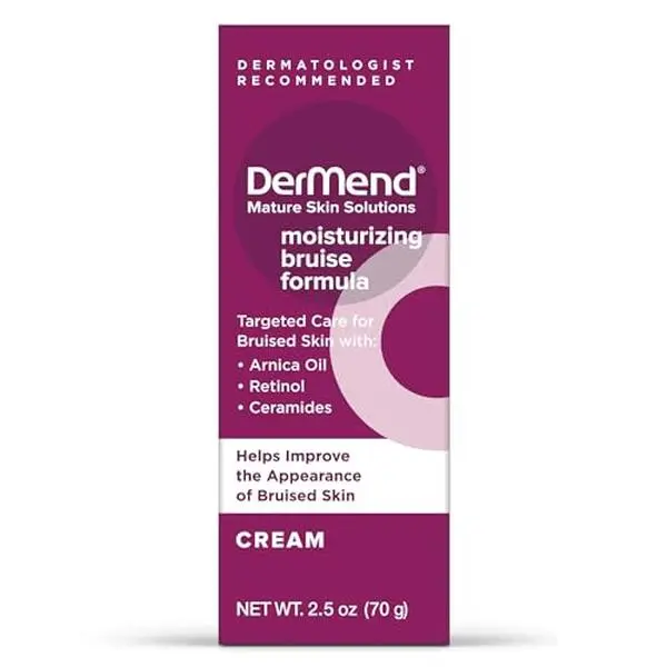 Dermend Arnica Bruise Cream 2.5 oz. - Mature Skin Solution with Vitamin K | Arnica bruise cream with vitamin K, retinol & ceramides improves bruise appearance on thin, mature skin.