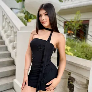 Mesh dress with scarf