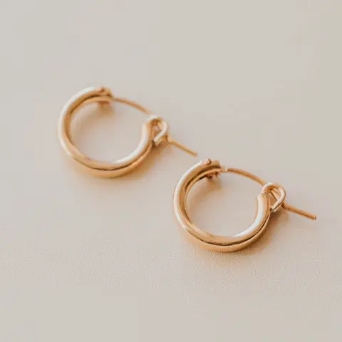 Hello Adorn Bold Hoops - Fashionable Any Occassion Thick Hoop Earrings - Women's Fashion Accessory