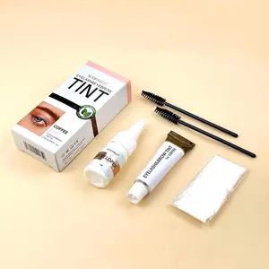 Eyebrow Tinting Kit, Eyebrow Dye Kit, Eyebrow Dye Paste, Waterproof Eyebrow Pomade with Brush, Long Lasting Eyebrow Tinted Cream, Daily Cosmetic Beauty Supplies for Women