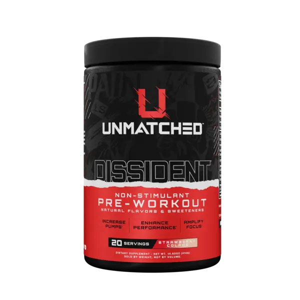 Unmatched Dissident Non-stimulant Pre-Workout Dietary Supplement with Natural Flavors and Sweeteners - 20 Servings ( 420 g)