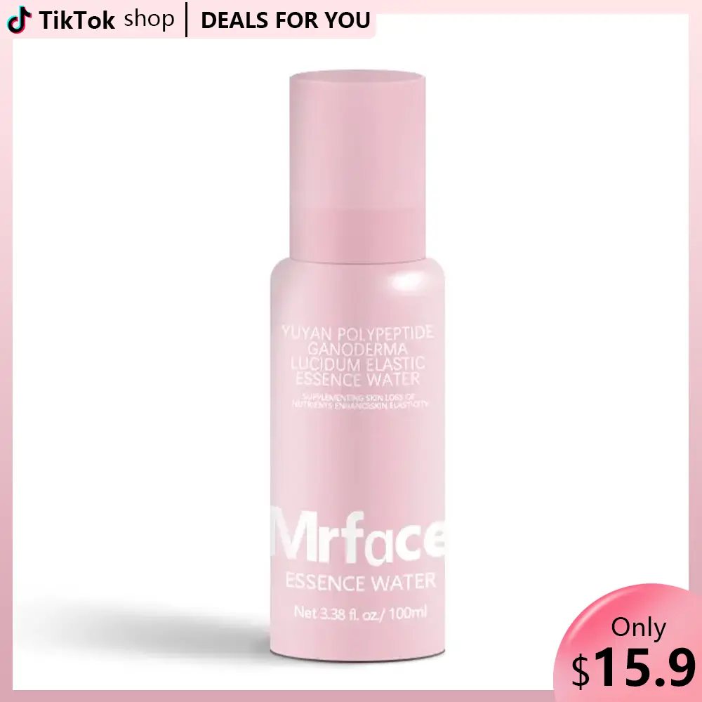 MRFACE Polypeptide & Reishi Mushroom Firming & Lifting Alcohol-Free Facial Spray Essence Water - Contour, Firm & Define, Hydrate for Adult All Skin Types - 3.38 fl oz/100 ml Nourishing Moisturizer Mist