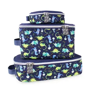 Pack Like a Boss Raining Dinos Diaper Bag Packing Cubes