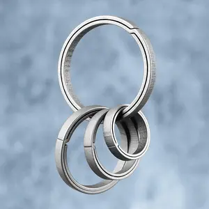 Real Titanium Alloy Key Rings Keychains Buckle Pendant Super Lightweight Man Car Keychain for Male Creativity Gift