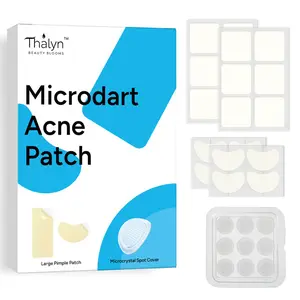 Colloidal Gel Microneedle Acne Pimple Patch with Centella Asiatica, Acne Patches, Blemish Barrier Patches, 38pcs Combination for Skin Cleansing and Flaw Coverage, Various Shapes for Targeted Use