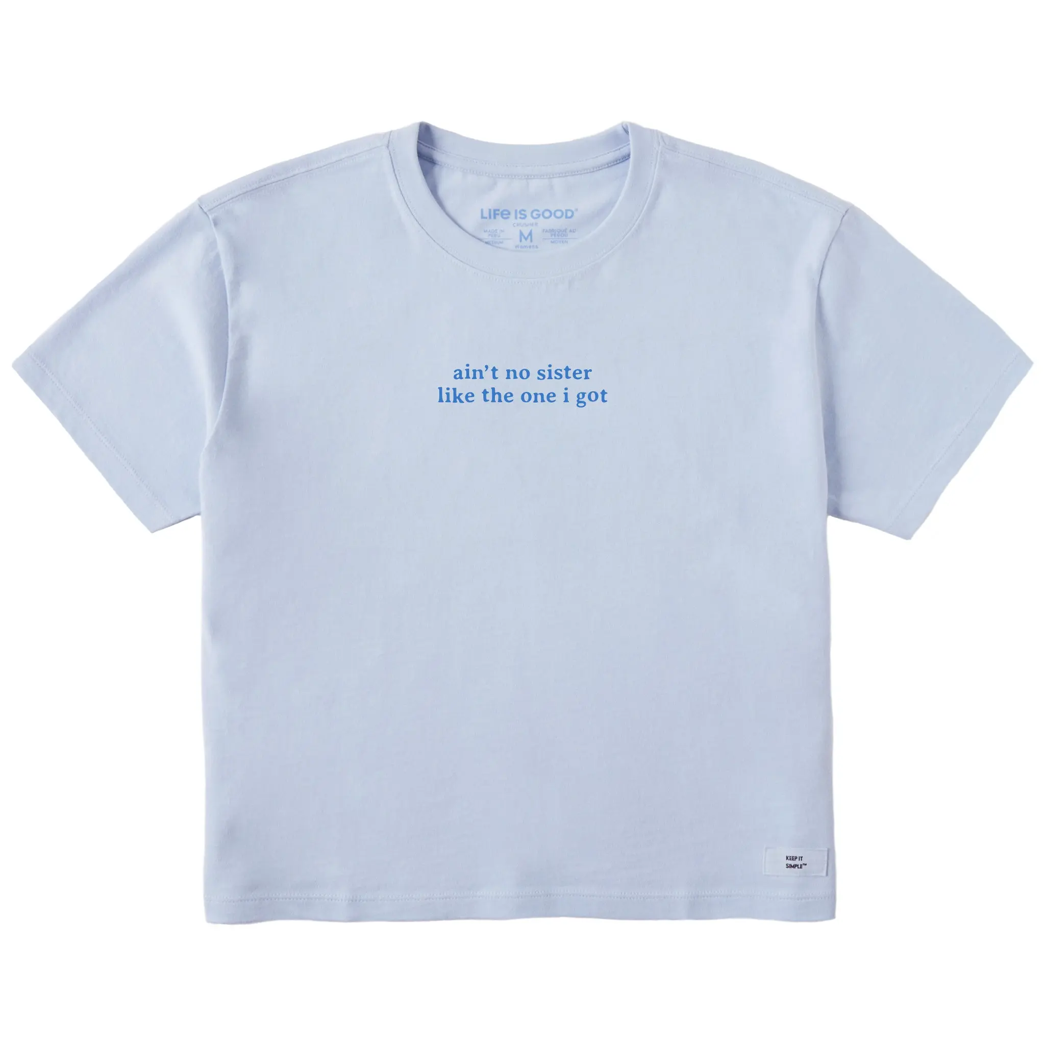 Women's Ain't No Sister Short Sleeve Crusher Boxy Tee