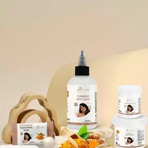 Byenblan-Turmeric Set Skin Repair Body Care - 20x Skin Care Products in Resealable Containers for Comfort and Cosmetics Use Daily Moisturizing Restore Sensitive Radiant Soothing Rubenianturmeric set