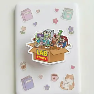 Lab Story Phone Grip – 'To Infinity and Beyond' Fun Science and Healthcare Graphic, Gift for Medical Professionals & Lab Enthusiasts