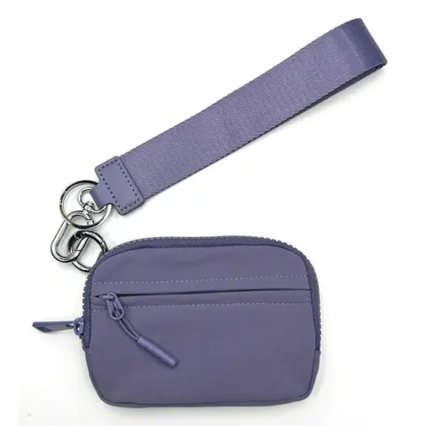 Women's Waterproof Nylon Wrist Bag with Wrist Strap - Keychain Wallet, Clutches Wristlets, Multi-Functional Coin Card Holder, Compact Zipper | Sports & Outdoor Gym Accessory for Daily Commute