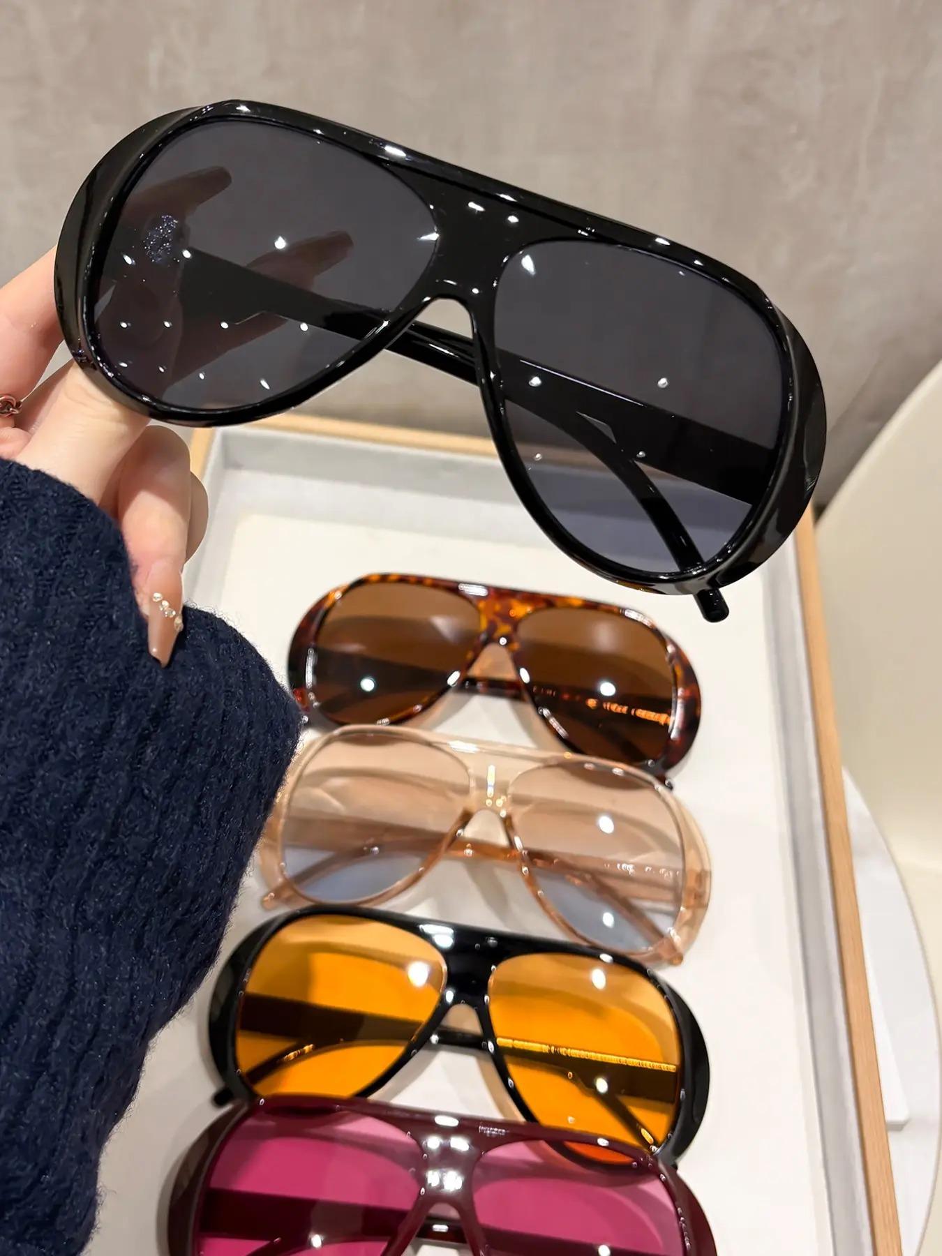 5 Pairs Y2K Street Style Sunglasses for Women, Trendy Plastic Eyewear, Perfect for Beach, Vacation, Driving, Night Out, Stylish Casual Accessories for Every Occasion, UV Protection summerwins