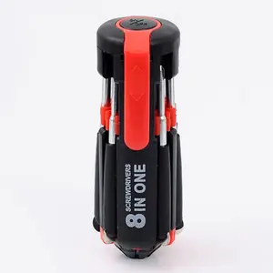 8-In-1 Screwdriver Multitool Set, Versatile Phillips and Flathead Screwdriver for Home and Industrial Use, Emergency Repair with Multiple Tips
