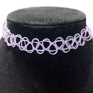 Lavender Purple Choker Necklace