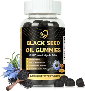Black Seed Oil Gummies for Women 1000mg, 2% Thymoquinone Cold Pressed Nigella Sativa Extract – Black Cumin Seed Oil Supplement, Omega 3 6 9 for Daily Wellness, Hair & Skin Support – 60 Gummies