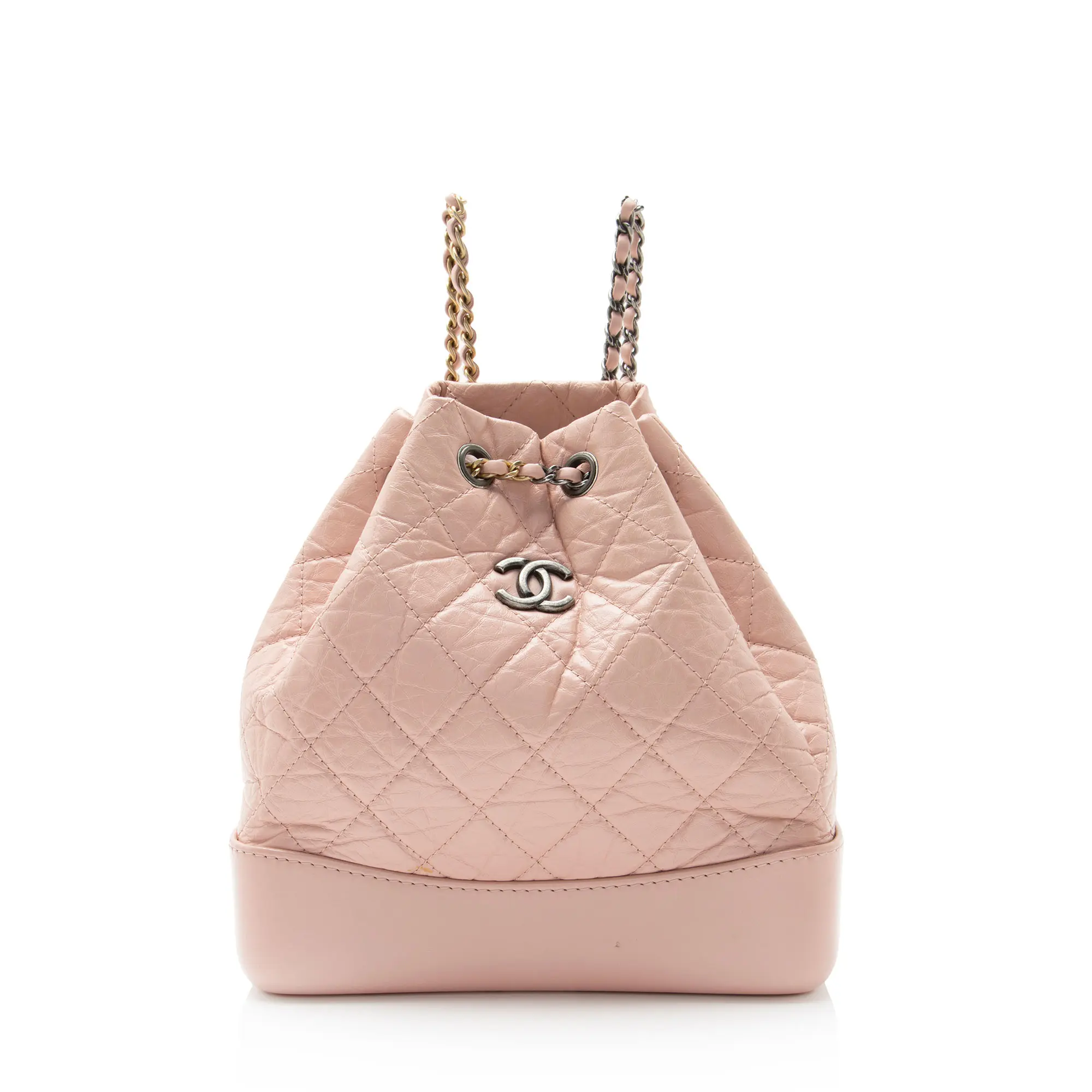 Pre-owned CHANEL Calfskin Backpacks Aged Gabrielle Small Backpack
