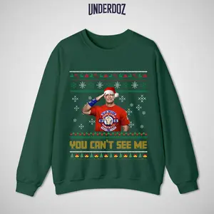 JOHN CENA UCME Christmas 2025 Sweatshirt, Christmas WWE Fans Sweatshirt, John Cena WWE Tee, Unisex Graphic For WWE Fans Clothing, WWE Tee, Menswear Cotton Crewneck Clothes Top