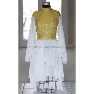 Gold Angel Wings Elegant Lace and & Chiffon Dance Garment