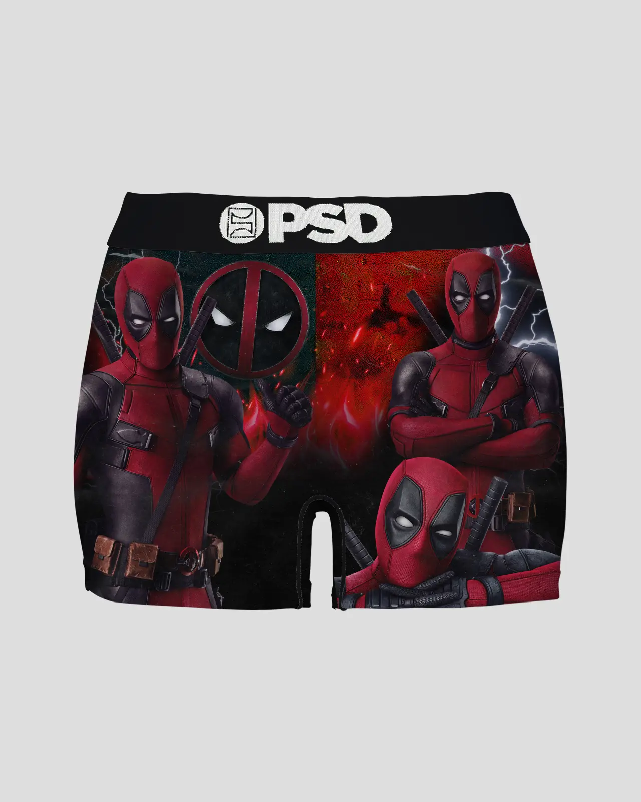 PSD Womens Marvel Deadpool Boy Short Underwear - Comfortable, Breathable, Ultra-light Fabric PSD Womens Marvel Deadpool Boy Short Underwear - Comfortable, Breathable, Ultra-light Fabric