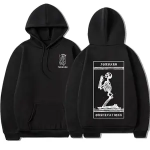 Observations Group Hoodie Punk Skeleton Hoodies Gothic Clothes Men Women Fashion Vintage Graphic Hooded Sweatshirt