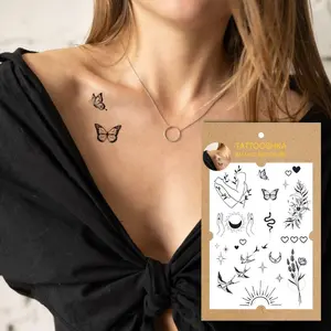 Love and passion set (LB-116). Temporary tattoos. Party tattoos. Kids tattoos. Custom design. Tattoo sets. Ukrainian. Realistic