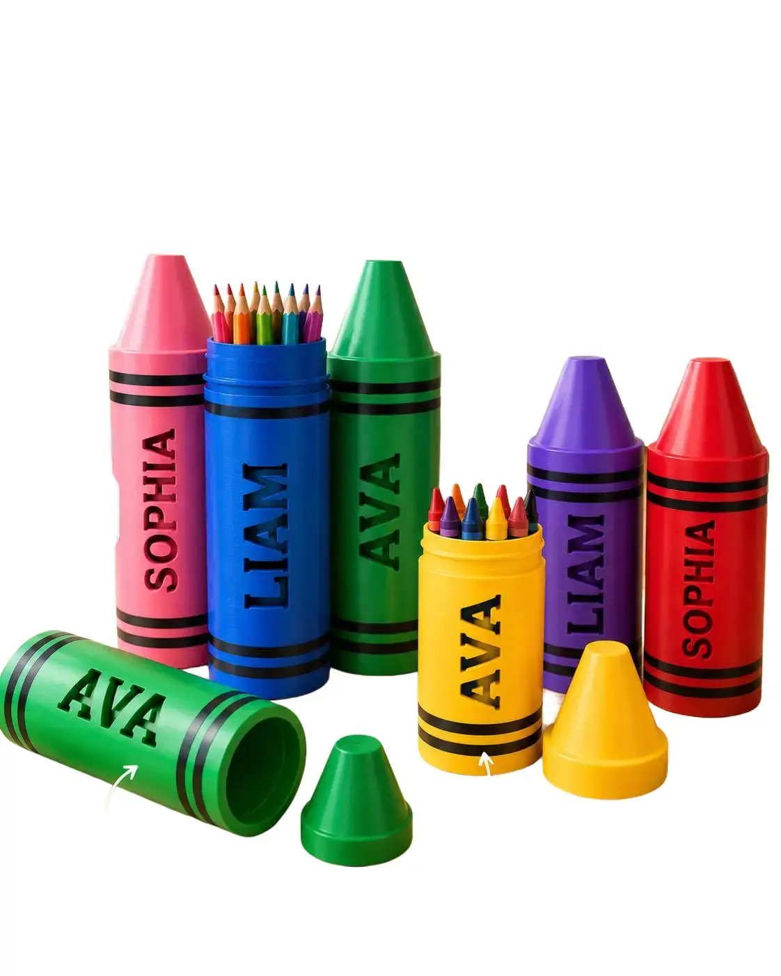 Personalized Crayon/Pencil Holder case Personalized Crayon/Pencil Holder case