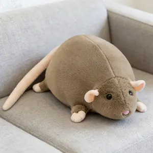Plush Stuffed Mouse Cute Soft Stress Relief Animal Toys for Home Office Decoration Kids Birthday Present