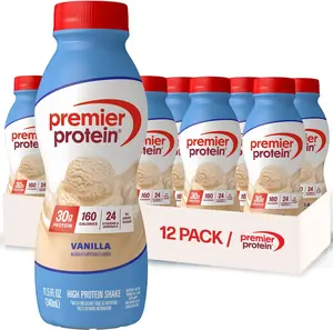 Premier Protein Shake, Vanilla, 30g Protein, No Added Sugar, 24 Vitamins & Minerals to Support Immune Health, 11.5 fl oz, 12 Pack (Packaging May Vary)
