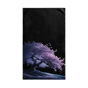 Serene Floral Hand Towel - Perfect for Kitchen & Bath, Gift for Nature Lovers, Home Decor, Meditation, Everyday Use Cotton Lightweight