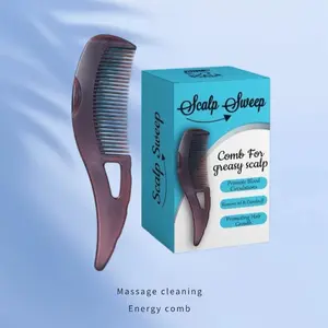 Dandruff Comb Scalp Massage Comb,Detoxing Comb for Dandruff Removal, Multifunctional HairCombEnergy Comb for The Effective Removal of Dandruff&Dirt,Healthier Scalp and Better Hair Quality,Suitablefor Menand Women Gifts Haircare Heatless
